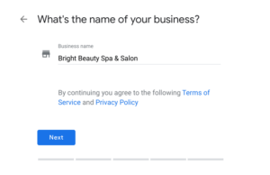 Google My Business: Set Up in 9 Easy Steps | Second step b